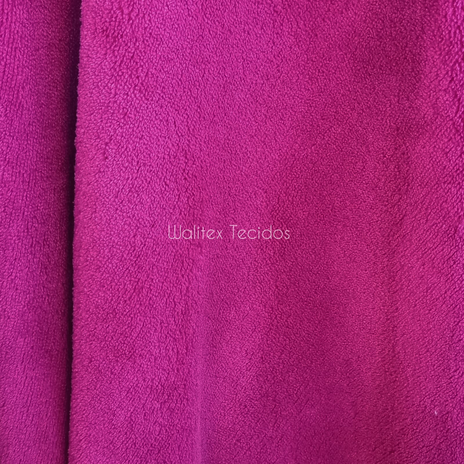 Tecido Fleece Ultrasoft Liso Rosa Magenta