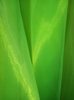 Tecido Organza Verde Neon