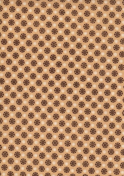 Tecido Tricoline Flocos Floral Marrom e Bege