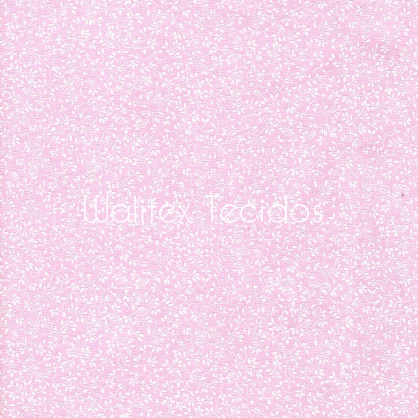 TECIDO TRICOLINE ESTAMPADO 100% ALGODÃO XADREZ ROSA BEBE E BRANCO